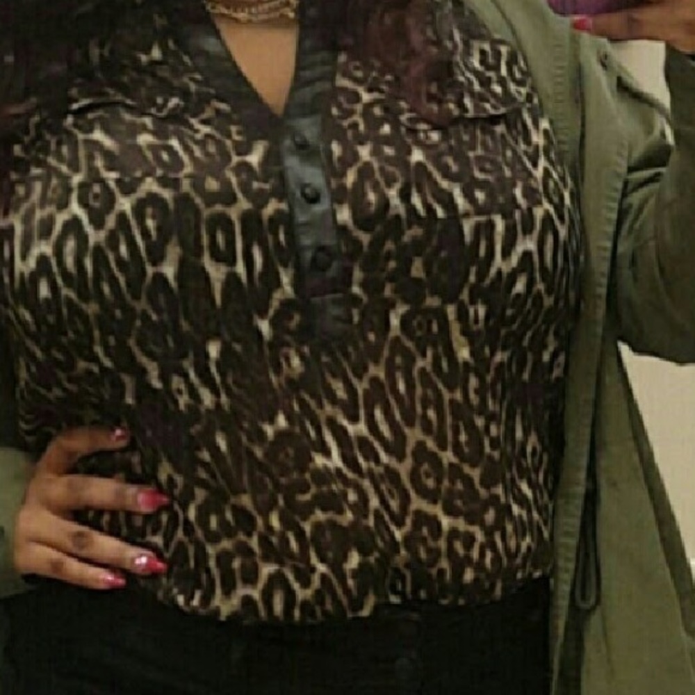 Cheetah blouse